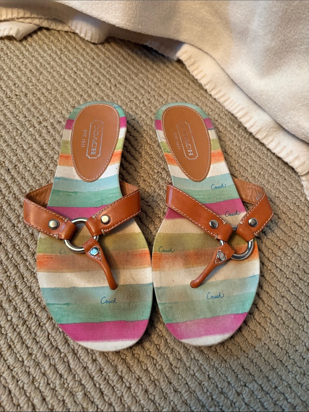 Coach Multicolor Sandals